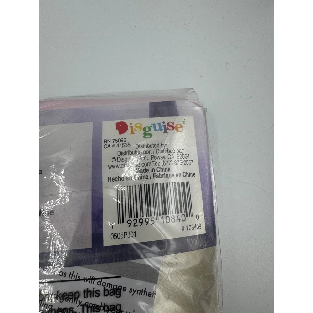 Disney Frozen Elsa Child Wig Girls White Adjustable Fit Halloween Cosplay NWT - Picture 10 of 11